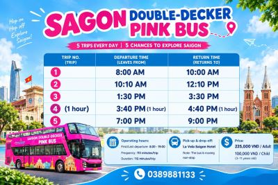 Ho Chi Minh City Double-Decker Bus Tour